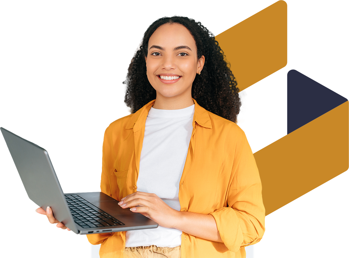 Profissional com notebook